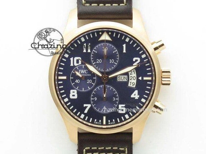 MIROTIME 0129 Elegant Portugieser Perpetual Calendar IW503302 RG V9F 1:1 Best Edition Gray Dial on Black Leather Strap A 7096